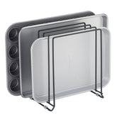mDesign support de casseroles face avant noir pour organisation rapide