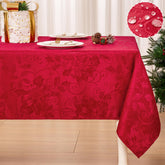 Mebakuk nappe frontale montrant motif damassé élégant et protection table