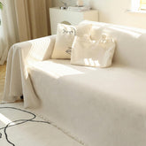 MEETSKY housse canapé face entière beige protégeant le mobilier