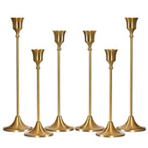MENONEE ensemble face montrant six chandeliers dorés élégants pour décoration