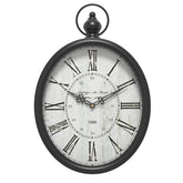 Menterry horloge murale ovale vue de face, ajoute du caractère à votre pièce
