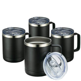 MEWAY gobelet avant packaging montrant design noir et anse, durable