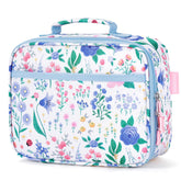 mibasies boîte dejeuner face avant montrant le motif floral et la praticité