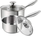 MICHELANGELO ensemble de casseroles 1Qt et 2Qt, solution polyvalente