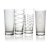 Mikasa verre Highball face avant dans sa boîte cadeau, design festif et prêt à offrir
