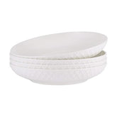 Mikasa Trellis vue frontale bowl blanc élégant et durable