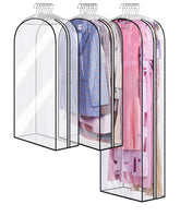MISSLO housse transparente face avant montrant vêtements rangés, visibilité immédiate