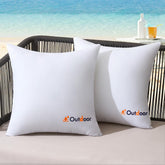 MIULEE devant packaging lot de deux coussins, visuel produit et protection