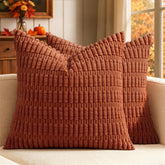 MIULEE housse devant rouille montrant texture chaleureuse