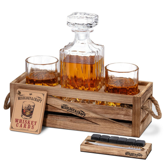 Mixology & Craft carafe en cristal face, design élégant pour mise en valeur