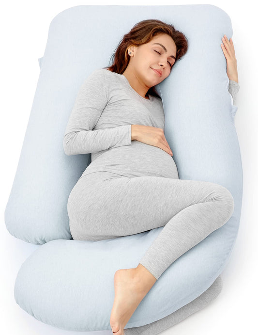 Momcozy oreiller en U vue de face, maintien corporel complet
