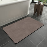 MontVoo vue frontale du tapis montrant la finition suédée et design compact
