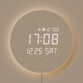 mooas horloge face frontale affiche heure lisible et design chaleureux