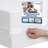 Moonsea housse matelas face avant montrant protection complète