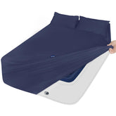 Moonsea vue avant du paquet de la parure bleu marine offrant un rangement pratique