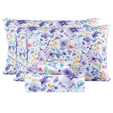 Mooreeke ensemble face montrant l’emballage élégant et le motif floral violet pour décoration