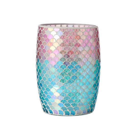 Motifeur poubelle en verre vue avant, apport décoratif élégant