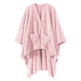 Mowkim plaide face visible montrant coupe cape et confort