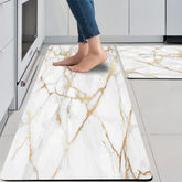 Mrcrypos tapis devant évier or blanc apportant confort antidéfatigue