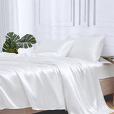 MR&HM draps Twin XL face avant montrant l'ensemble blanc et maintien élégant