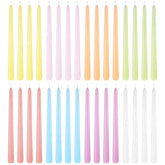 MTLEE bougie taper face avant montrant la couleur pastel et design élégant