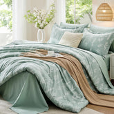 MUXHOMO face avant de la parure king montrant design floral et style apaisant