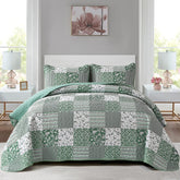 Mybedsoul couette face avant verte mettant en valeur design et accueil confortable