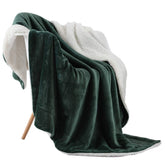 NANPIPER couverture face olive montrant douceur et couleur cosy