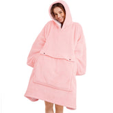 Narecte vue avant du hoodie rose, confort et style