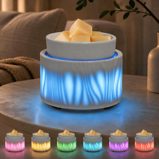 nawaza vue avant de la lampe chauffe‑cire pour diffusion sans flamme et décoration