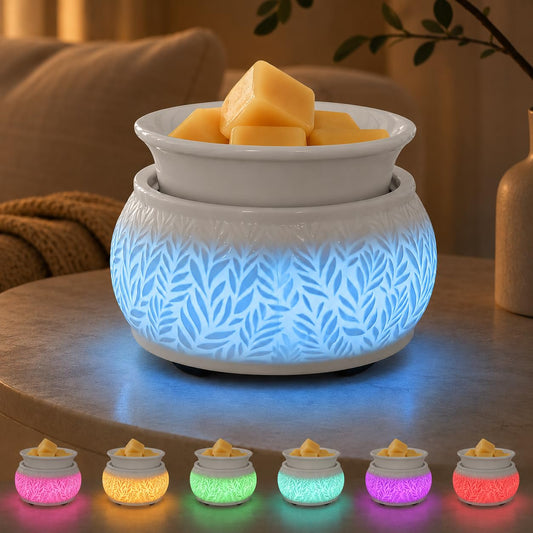 nawaza vue avant du chauffe-cire céramique, design élégant et fonctionnel