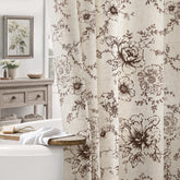 NDDYCU rideau de douche face entière montrant design floral vintage pour ambiance chaleureuse