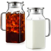 NETANY carafe carrée avant packaging montrant capacité et design pratique