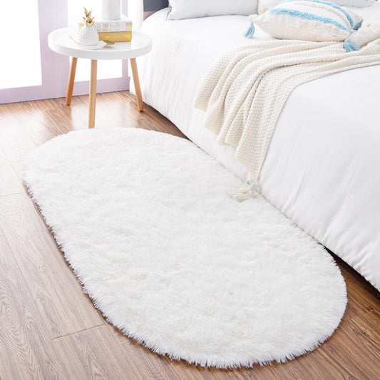 Noahas vue de face du tapis blanc crème apportant confort instantané