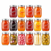 NutriChef bocal mason face avant montrant fermeture hermétique et design élégant