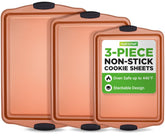 NutriChef vue de face des trois plaques empilées, rangement compact et gain de place