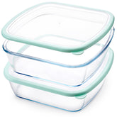 NUTRIUPS plat verre face avec couvercle montrant finition et praticité