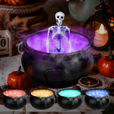 OCTERIC chaudron face montrant la forme et le fini pour une déco Halloween frappante
