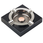 OILP cendrier face avant noir, design moderne stable