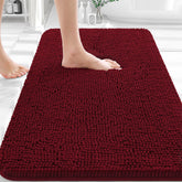 OLANLY vue avant du tapis de bain 30x20, confort immédiat au sortir de la douche