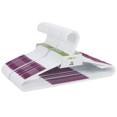 Ollieroo pack 30 cintres violet face avant, gain de place visible