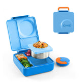 Omie OmieBox face bleue montrant design compact et résistance