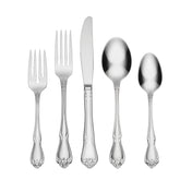 Oneida True Rose face avant du service 45 pièces montrant élégance et cohérence