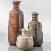 ooit lot de vases devant décor, apporte chaleur et style naturel