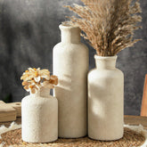 ooit trio de vases en céramique face montrant silhouette et finition utile pour déco