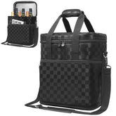 opux vue frontale du sac six bouteilles avec poche zippée, transport sécurisé