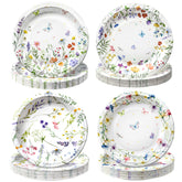OuMuaMua assiette face avant avec motifs wildflower pour une table élégante