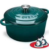 Overmont cocotte face avant couleur émaillée élégante et cuisson homogène