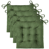 OVOV coussin face avant en velours vert apportant confort décoratif