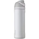 Owala vue face montrant la couleur Shy Marshmallow et facilité d'utilisation